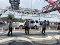 Polsek Kenjeran Laksanakan Patroli Pemantauan 3 Cepu dan Arus Lalin Jembatan Suroboyo