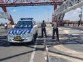 Polsek Kenjeran Antisipasi Kerawanan 3 Cepu, Laksanakan Patroli Keamanan di Jembatan Suroboyo