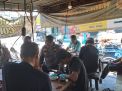 Polsek Pabean Cantikan Sambang Warga di Warkop, Sampaikan Pesan Harkamtibmas