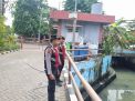 Polres Pelabuhan Tanjung Perak Pantau Ketinggian Debit Air Sungai, Waspada Adanya Potensi Banjir