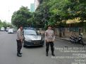 Polsek Pabean Cantikan Awasi Arus Lalu Lintas di Depan Mall Pasar Atom