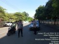 Polsek Pabean Cantikan Memantau Arus Lalu Lintas di Jalan Bongkaran