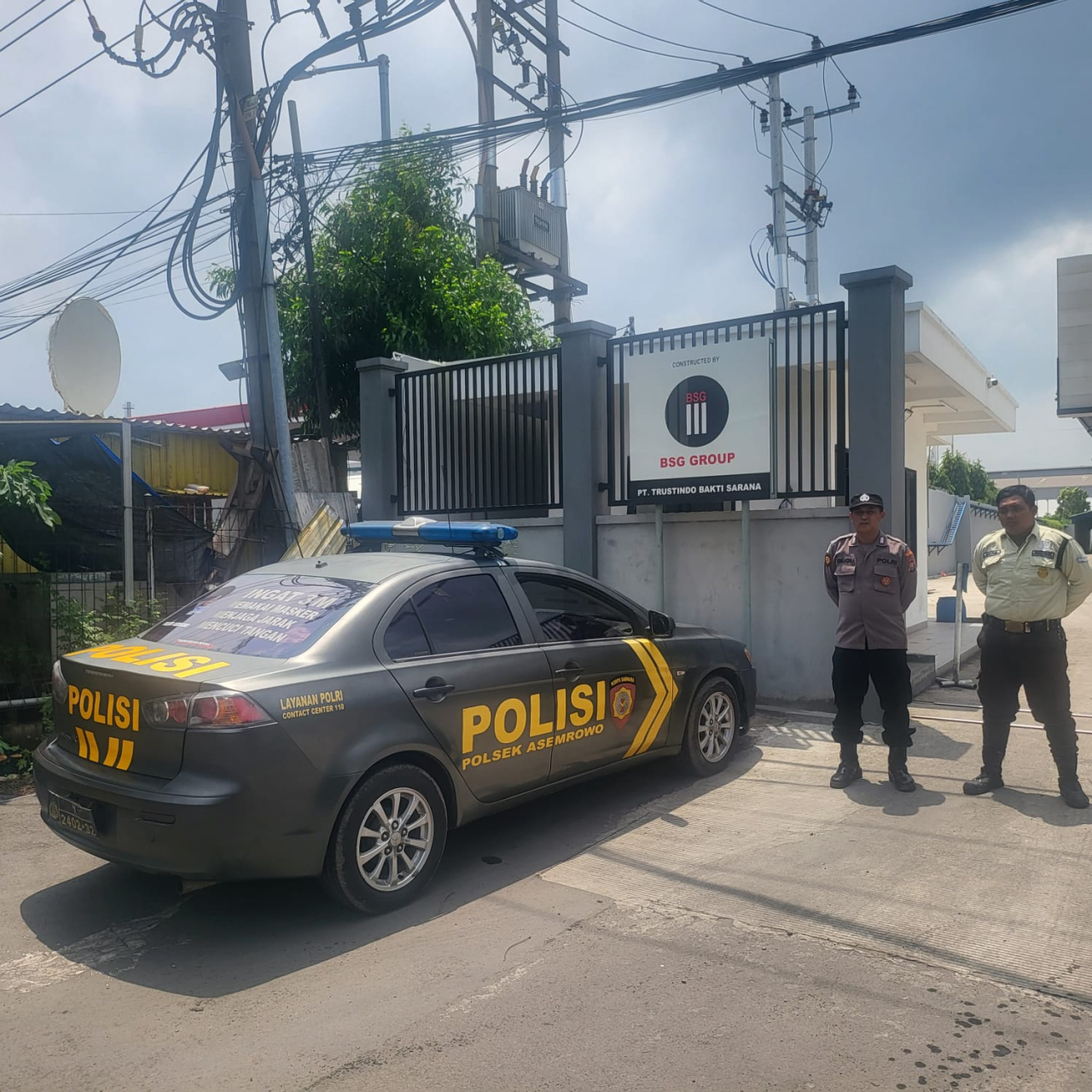 Polsek Asemrowo Laksanakan Patroli Pemantauan di PT Injaplas