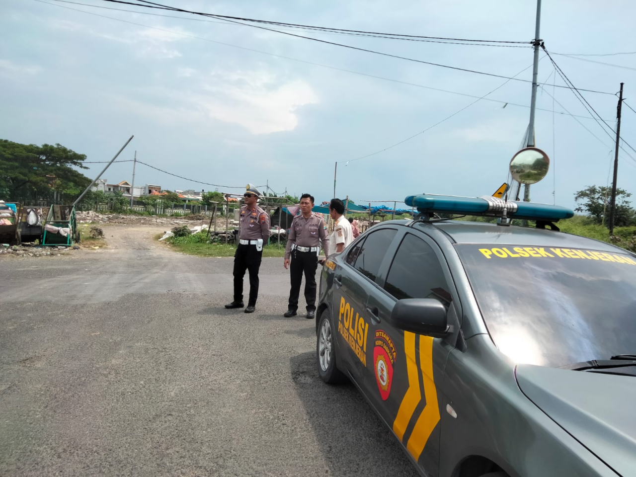 Polsek Kenjeran Laksanakan Patroli di Tambak Wedi, Antisipasi Kerawanan 3C