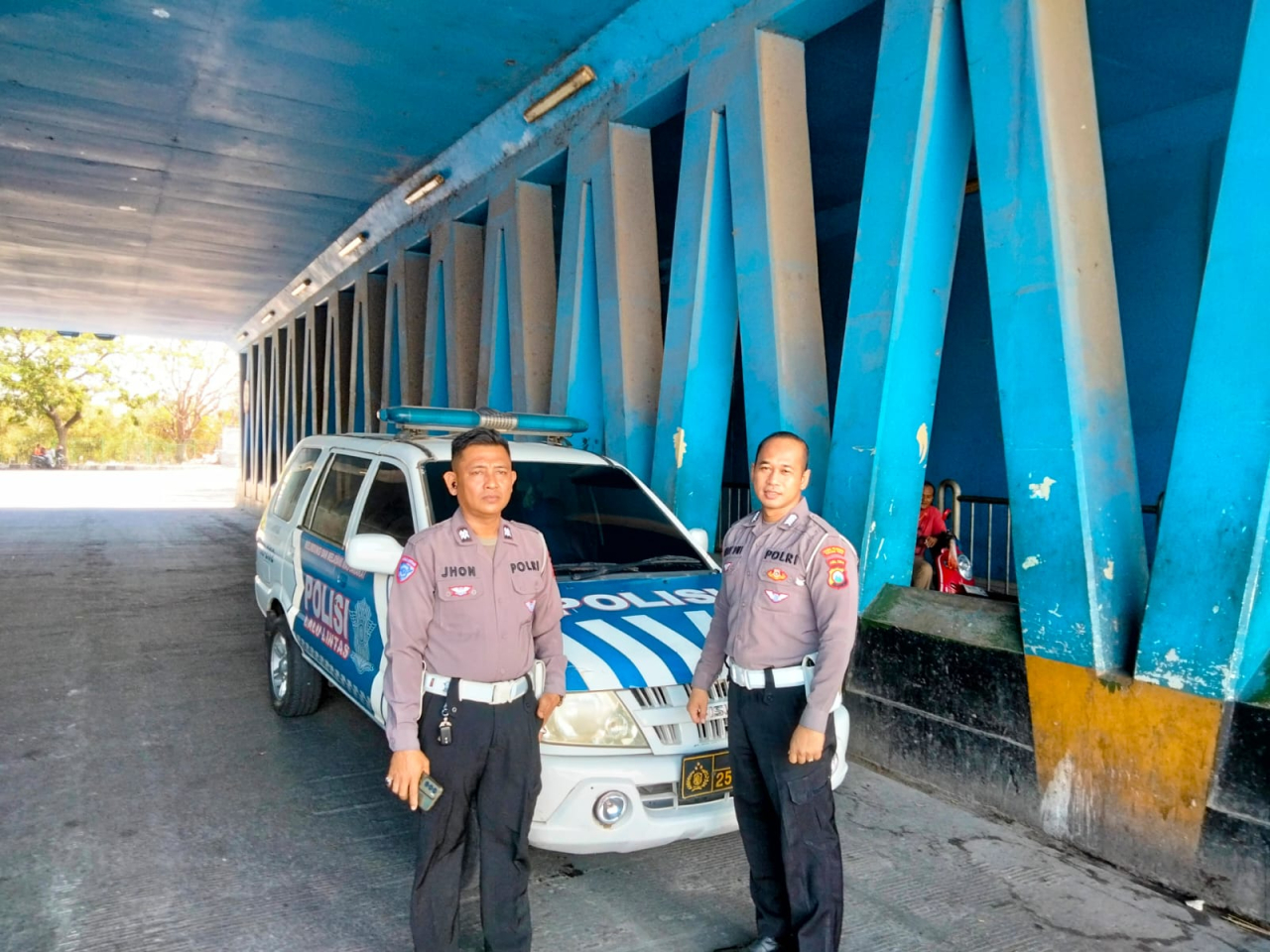 Polsek Kenjeran Laksanakan Patroli di Underpass Suramadu