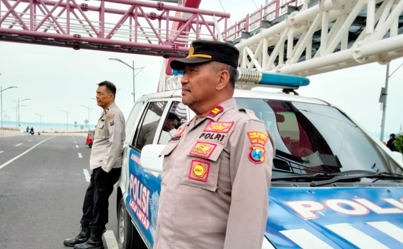 Polsek Kenjeran Patroli Antisipasi 3C di Jembatan Suroboyo Berlangsung Kondusif