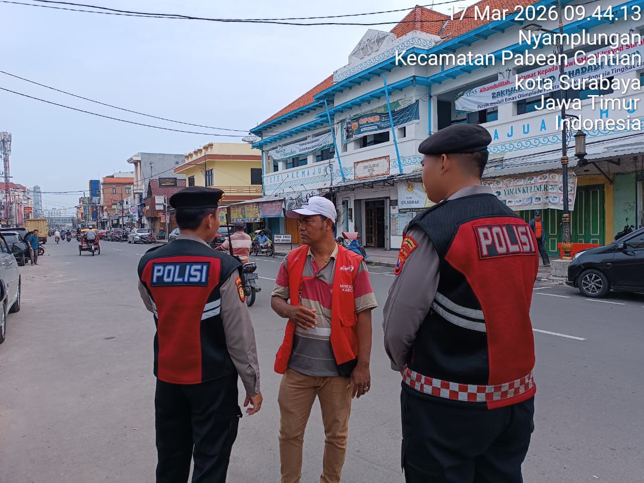 Patroli Kota Presisi Sat Samapta Sisir Jalan KH Mas Mansyur Antisipasi Gangguan Kamtibmas