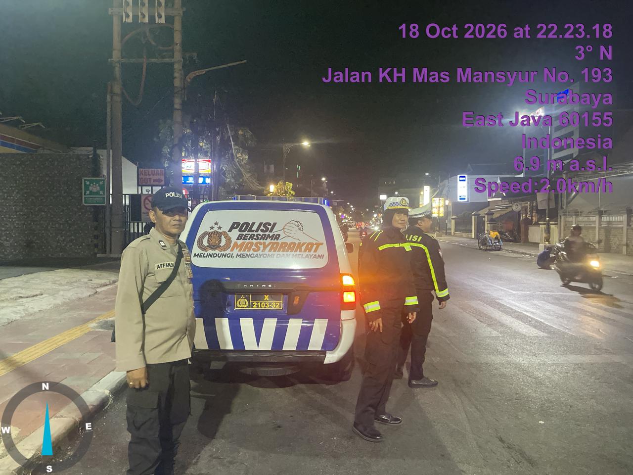 Polsek Pabean Cantikan Gelar Patroli Malam, Antisipasi 3C, Tawuran hingga Penimbunan BBM