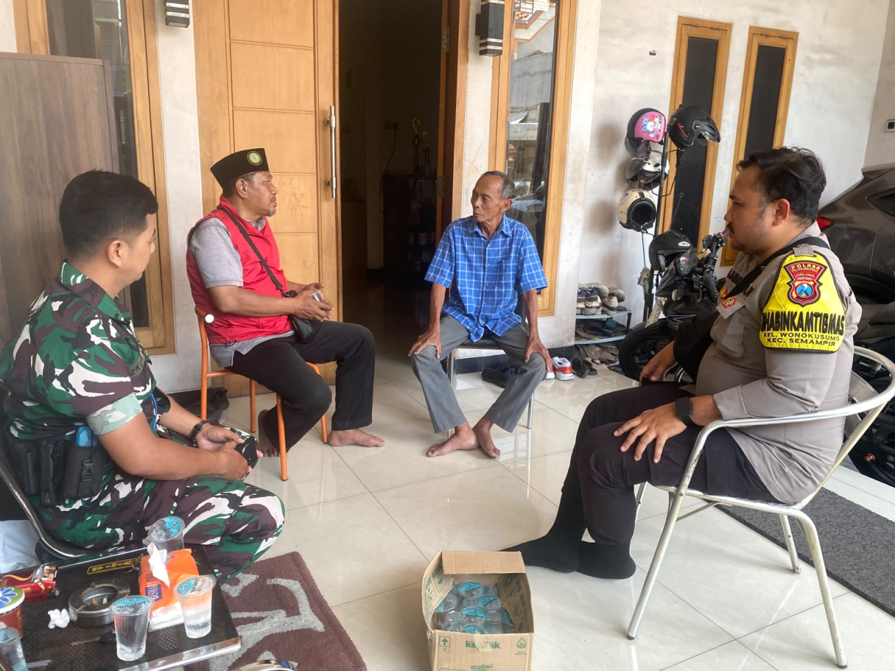 Bhabinkamtibmas Wonokusumo Sambang Warga, Imbau Waspada Curanmor