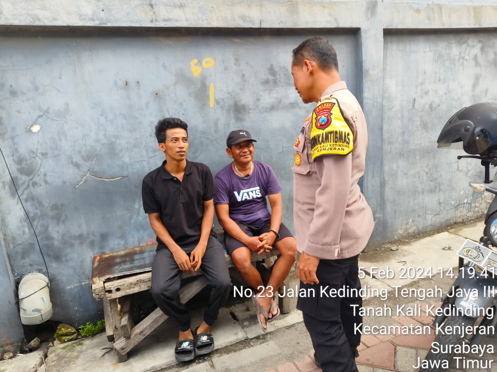 Polsek Kenjeran Laksanakan Binluh ke Masyarakat, Himbau Untuk Jangan Golput