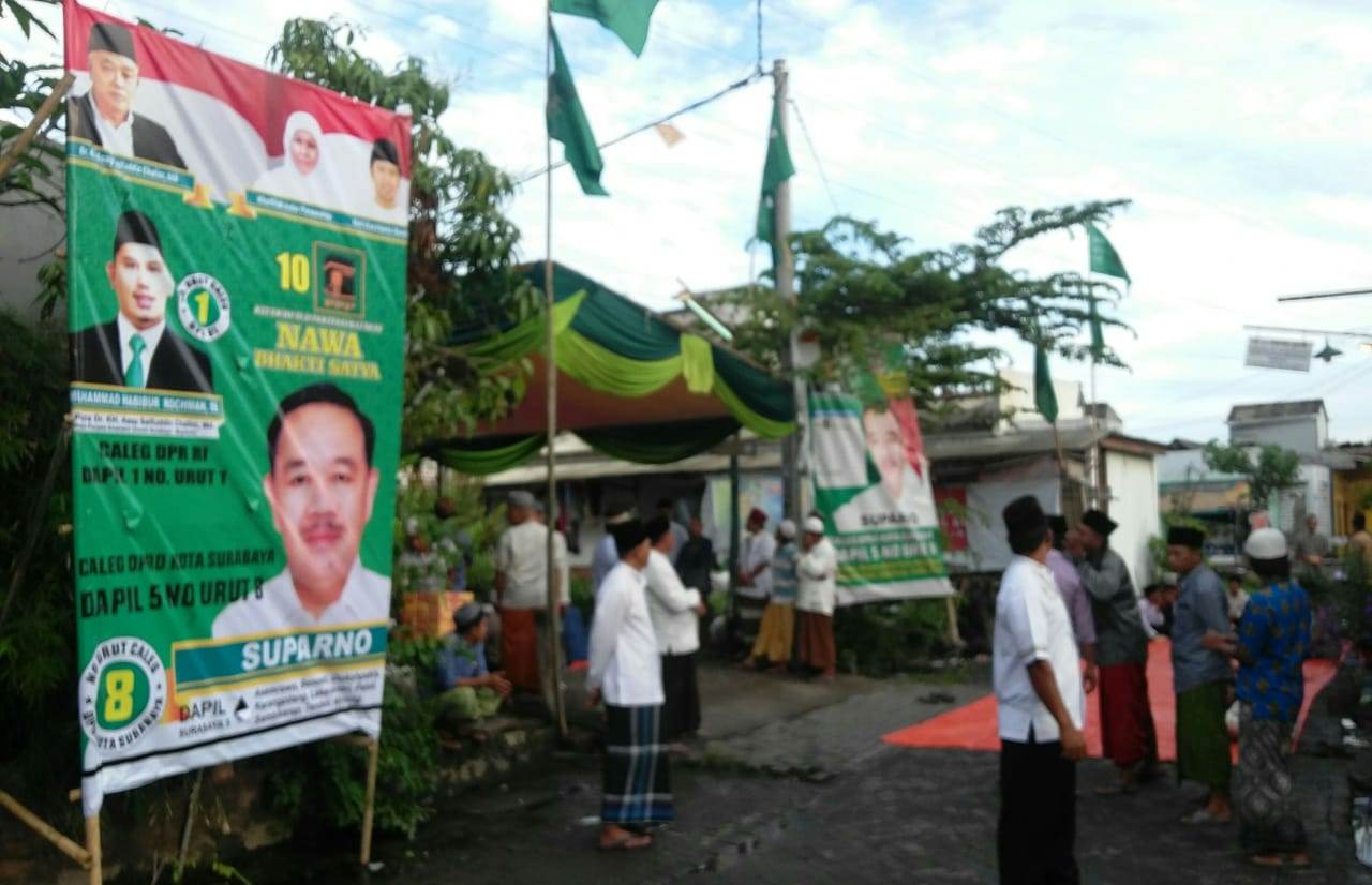 Babinkamtibmas Polsek Asemrowo Lakukan Pengamanan Kampanye & Pengajian