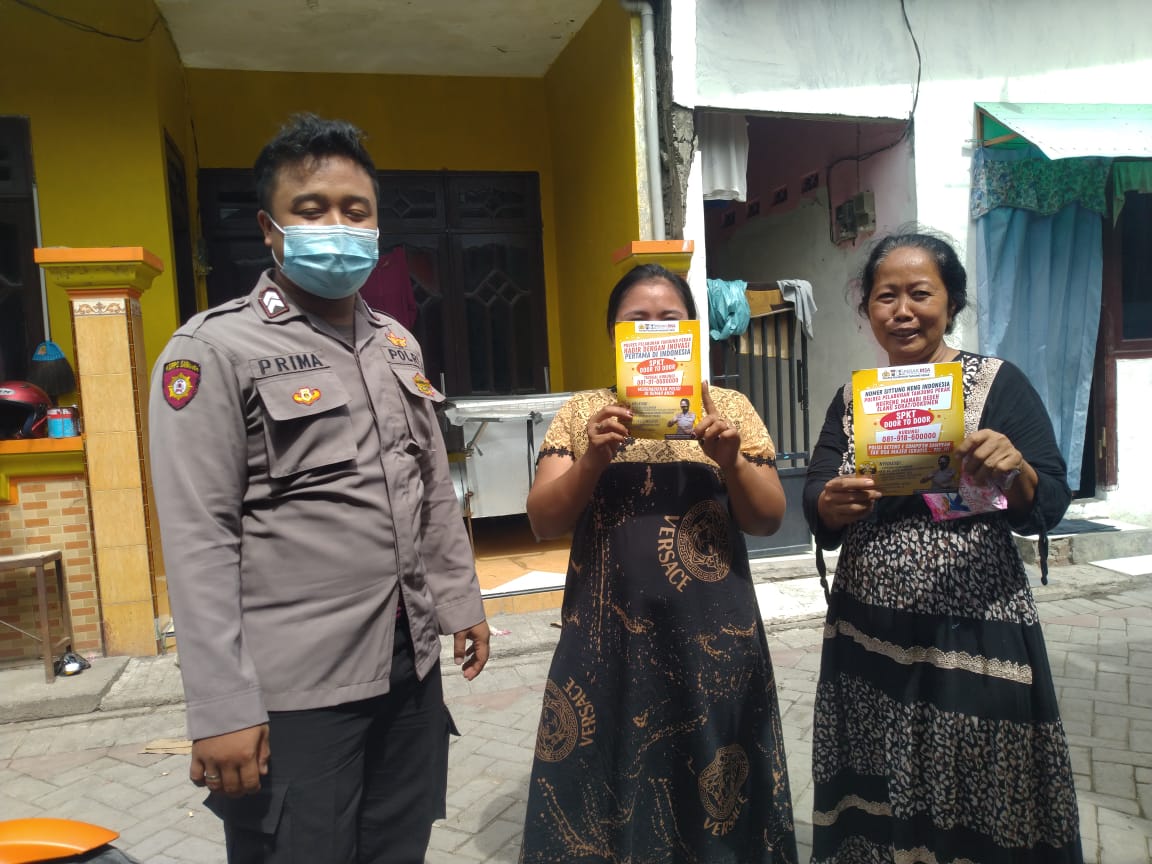 Polres Pelabuhan Tanjung Perak Terus Sosialisasikan SPKT Door To Door Ke Kampung-Kampung