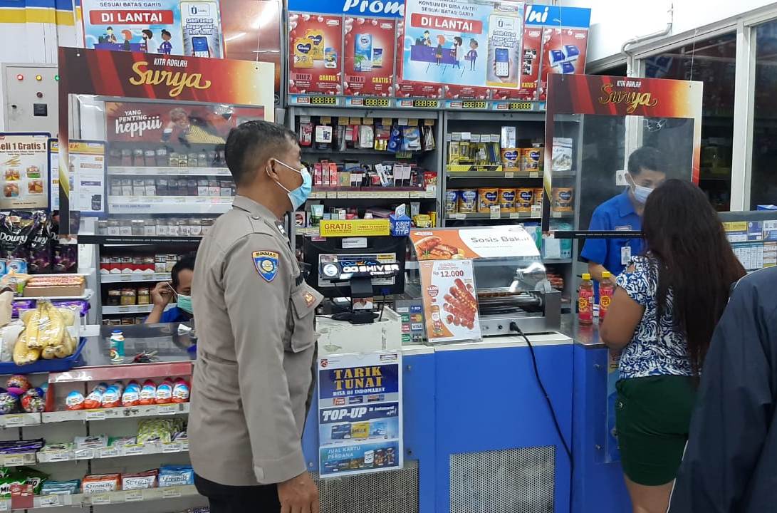 Polsek Krembangan Patroli Mini Market, Antisipasi 3C
