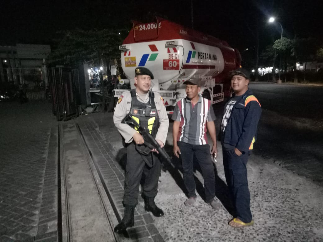 Satsabhara Polres Tanjung Perak Lakukan Patroli Obyek Vital