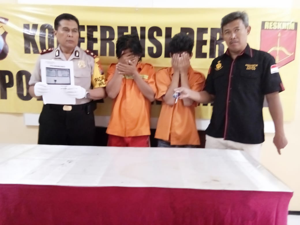 Dua DPO Penggondol Motor Vario Ditangkap Polsek Semampir