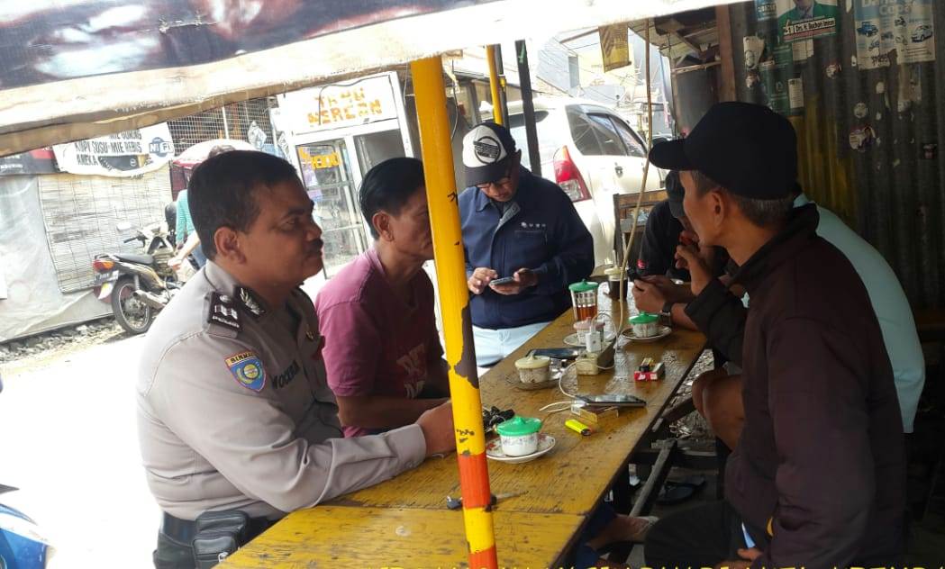 Babinkamtibmas Krembangan Utara Sampaikan Himbauan Jaga Kerukunan