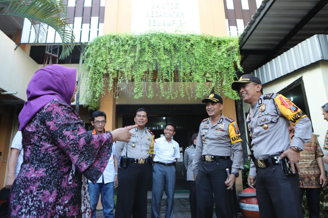 Kapolres Cek Penyimpanan Surat Suara di Kecamatan Semampir & Pabean Cantikan