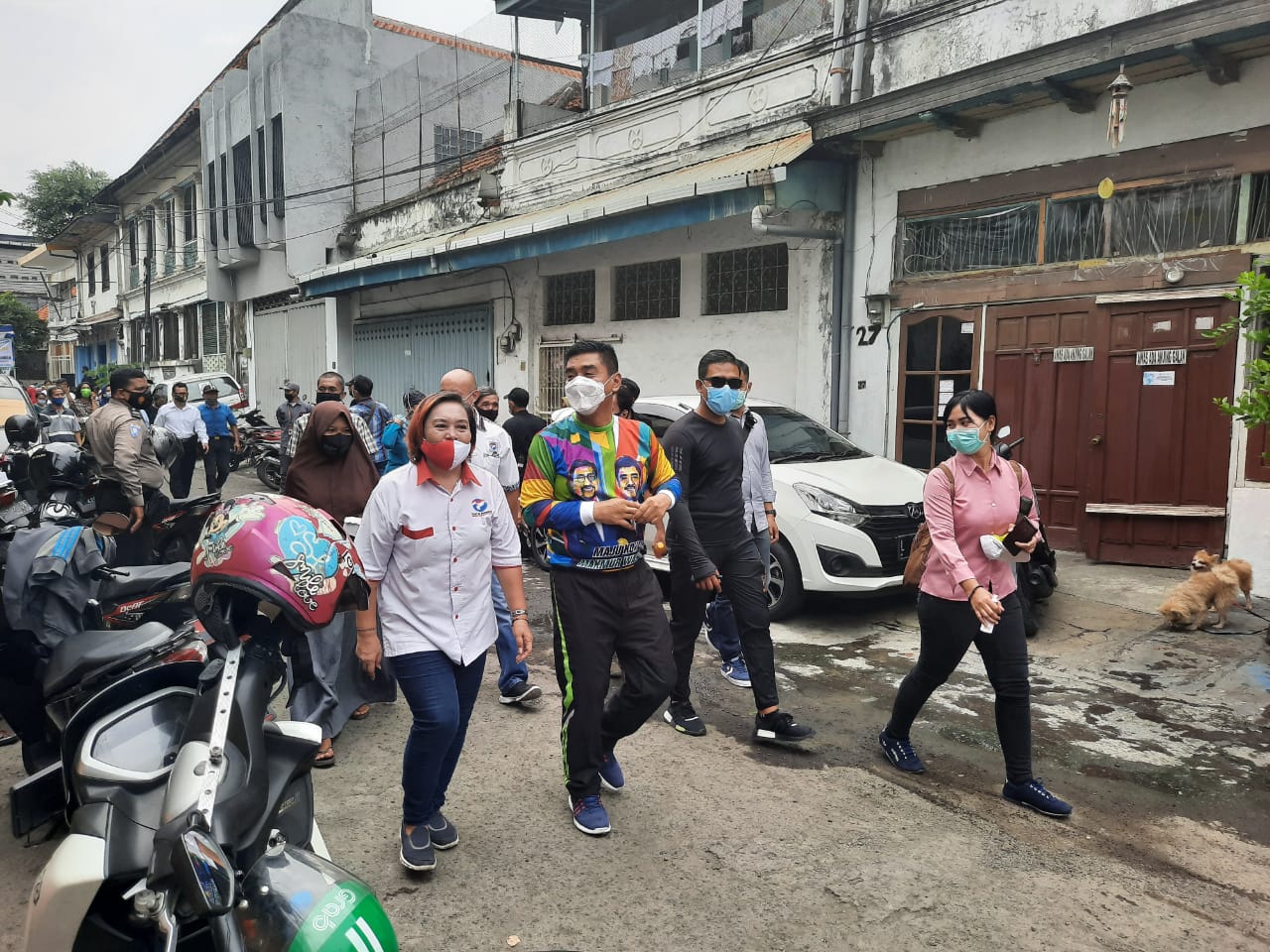 Polsek Pabean Cantikan Lakukan PAM Kunjungan Cawawali di Jalan Kelasi