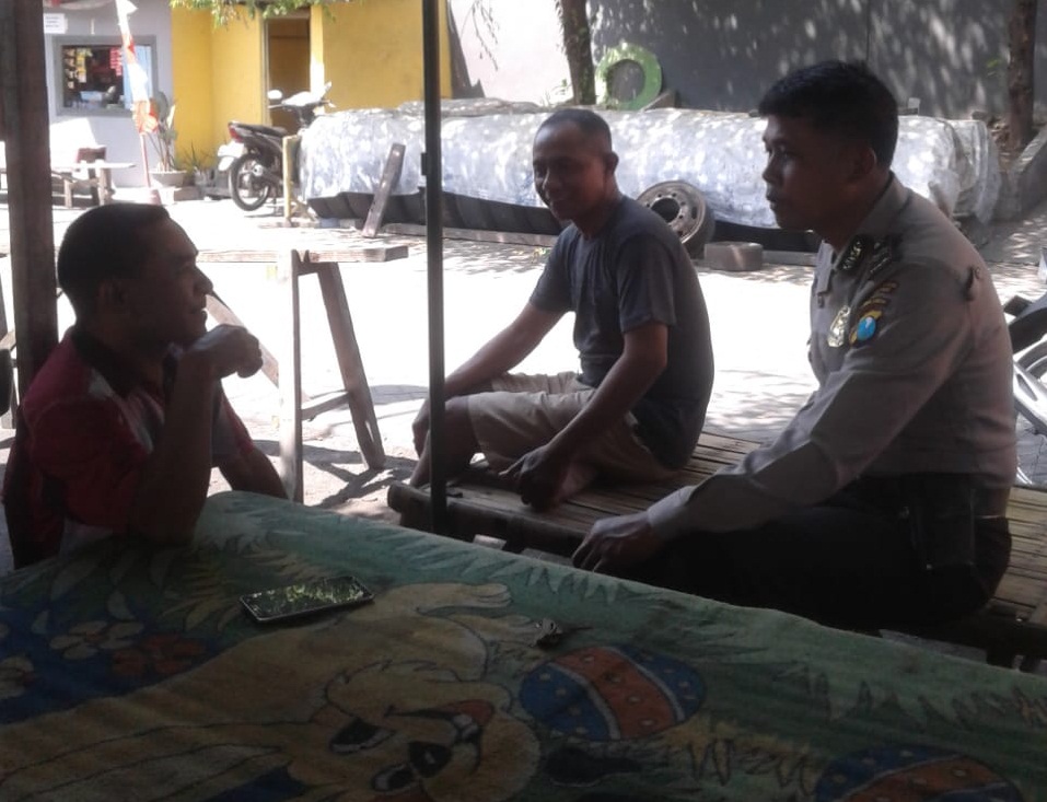 Polsek Krembangan Himbauan Waspada Kriminalitas ke Warga Bosem Sedayu