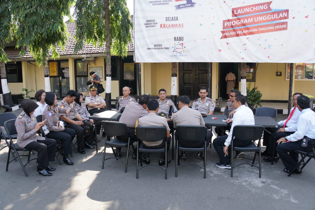 Kapolres Tanjung Perak Evaluasi Pelaksanaan Program Unggulan