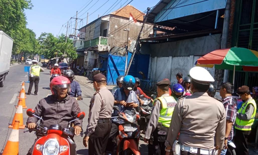 Polsek Semampir Gelar Operasi Cipkon di Jalan Sidoarame