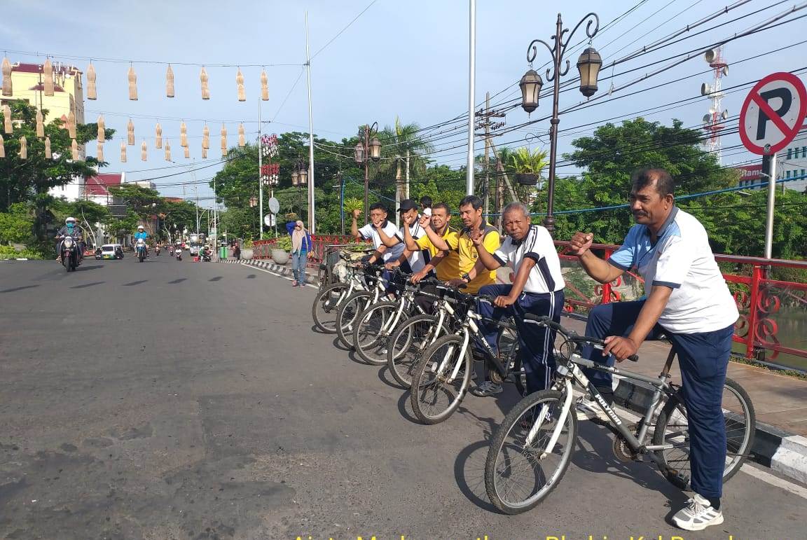 Polsek Pabean Cantikan Gelar Sabtu Osis Dengan Bersepeda Bareng