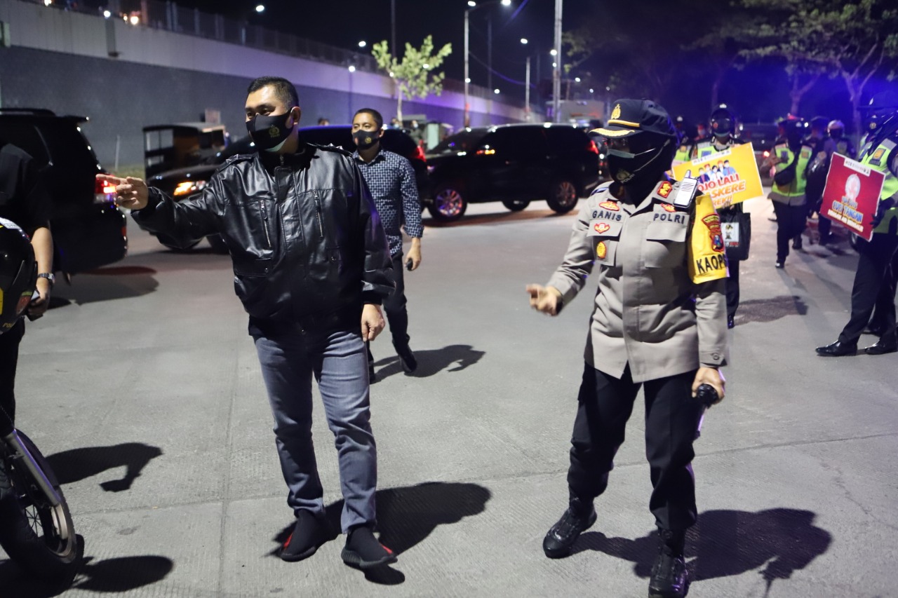 Kapolda Jatim Pantau Pelaksanaan Operasi Yustisi Protokol Kesehatan Polres Tanjung Perak