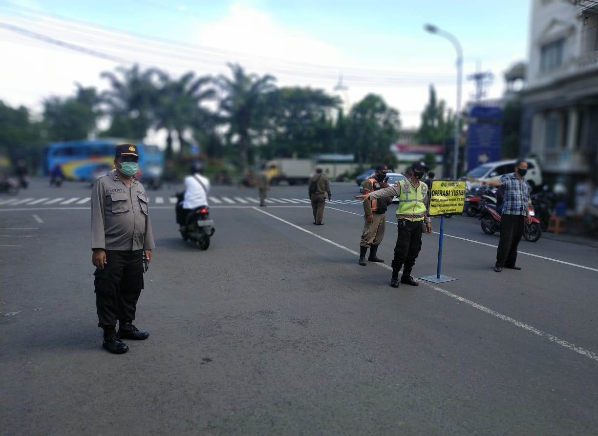 Polsek Semampir Gelar Penertiban Masker, Tekan Penyebaran Covid-19