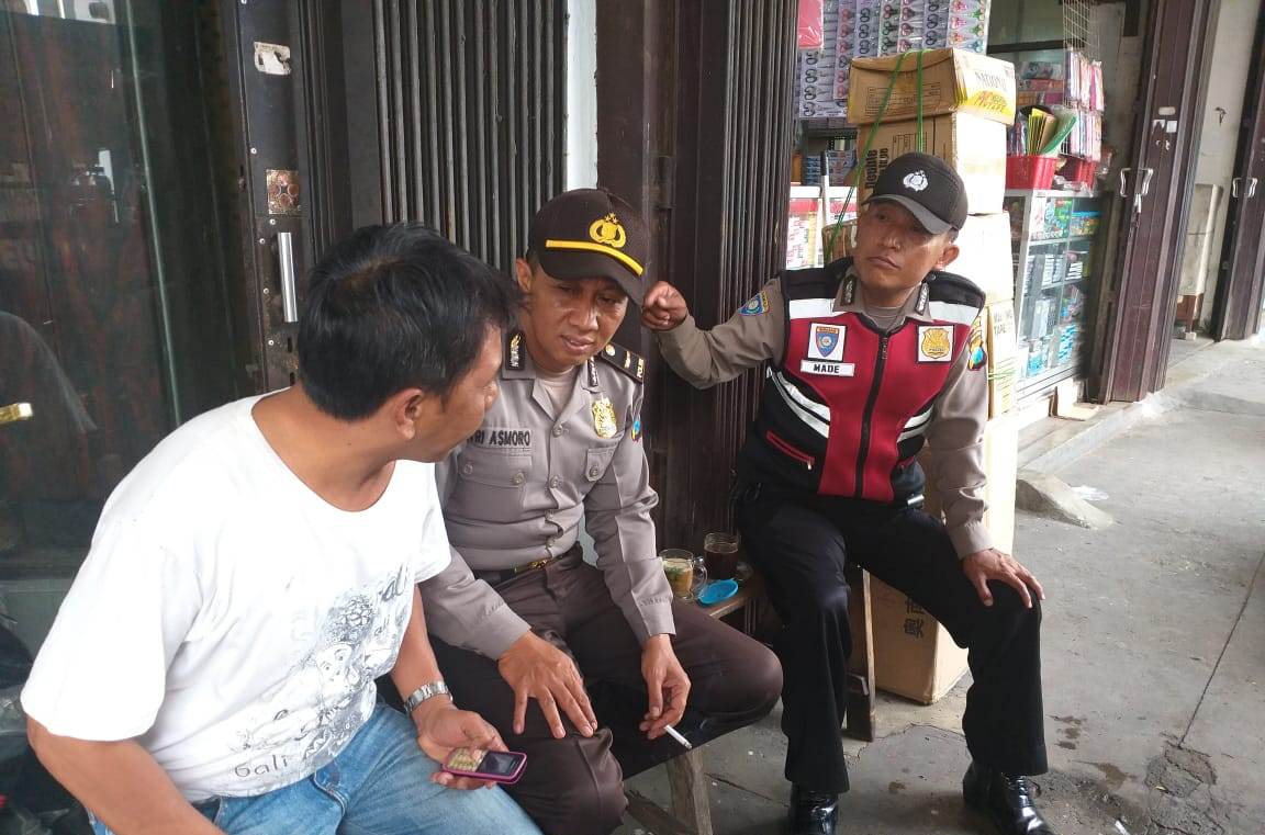 Jaga Keamanan Wilayah, Polsek Pabean Cantikan Rajin Sampaikan Pesan Kamtibmas