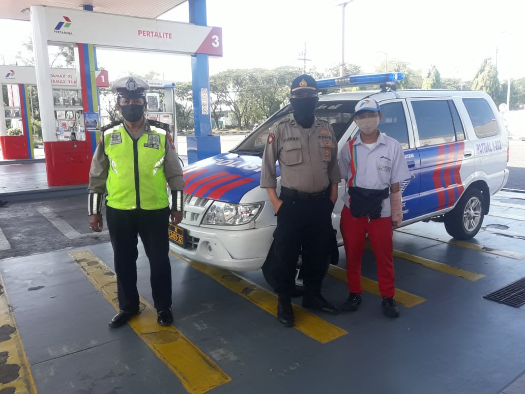 Polsek Asemrowo Gelar Patroli di SPBU, Antisipasi Aksi 3C