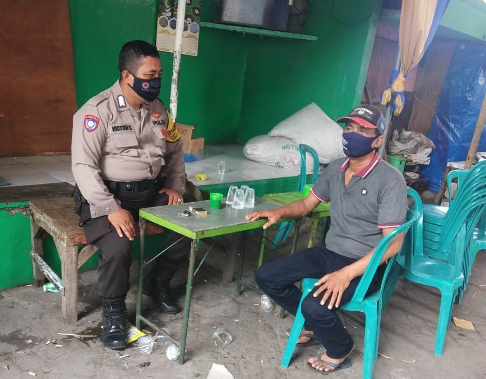 Babinkamtibmas Ujung Sosialisasikan 3M, Tekan Penyebaran Covid-19