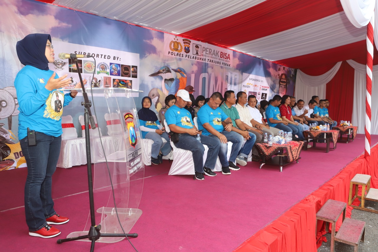 Lomba Burung Kicau Piala Kapolres Pelabuhan Tanjung Perak Berlangsung Sukses