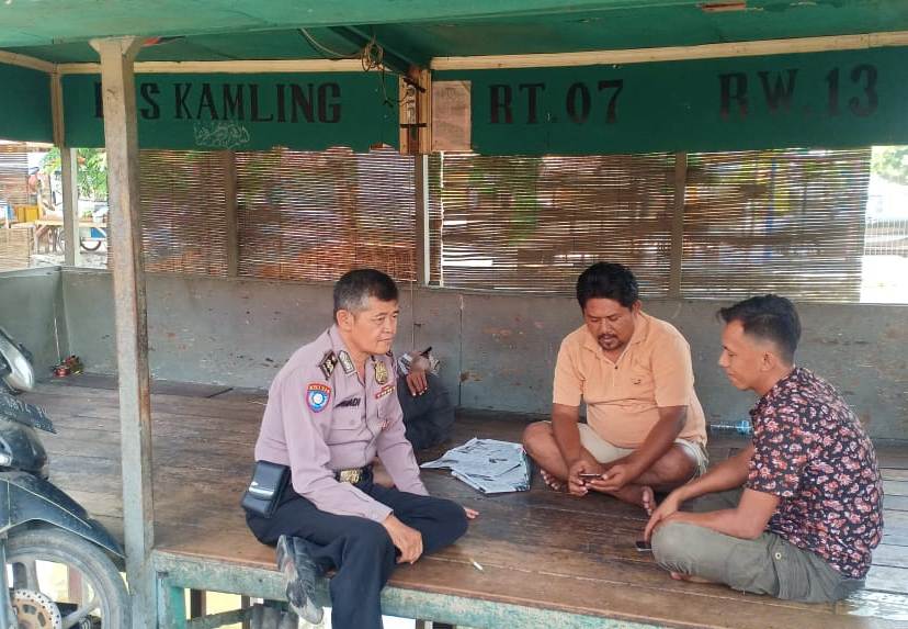Babinkamtibmas Polsek Semampir Titip Pesan Waspada Curanmor Kepada Warga Sidorame Baru
