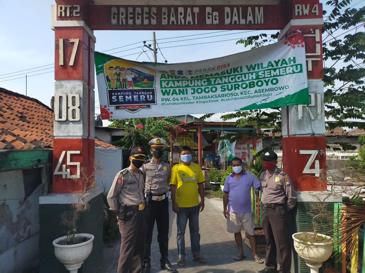 Beri Jaminan Rasa Aman, Polsek Asemrowo Gelar Patroli di Pemukiman