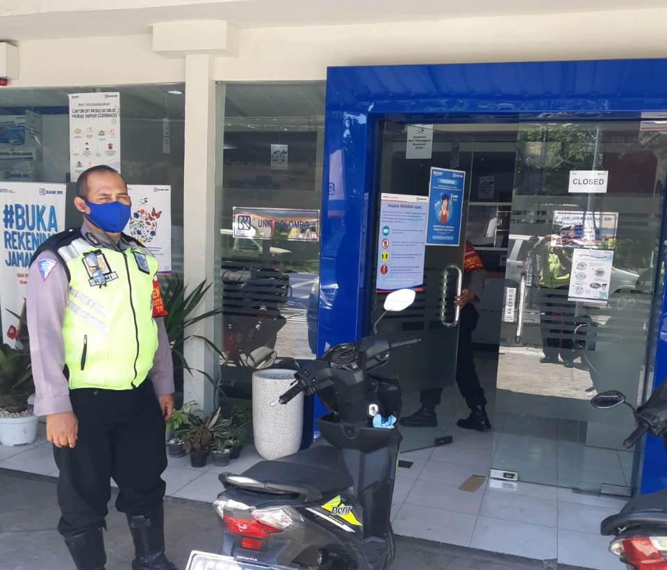 Polsek Pabean Cantikan Lakukan Patroli Rutin di Kantor BRI, Antisipasi Kriminalitas 3C
