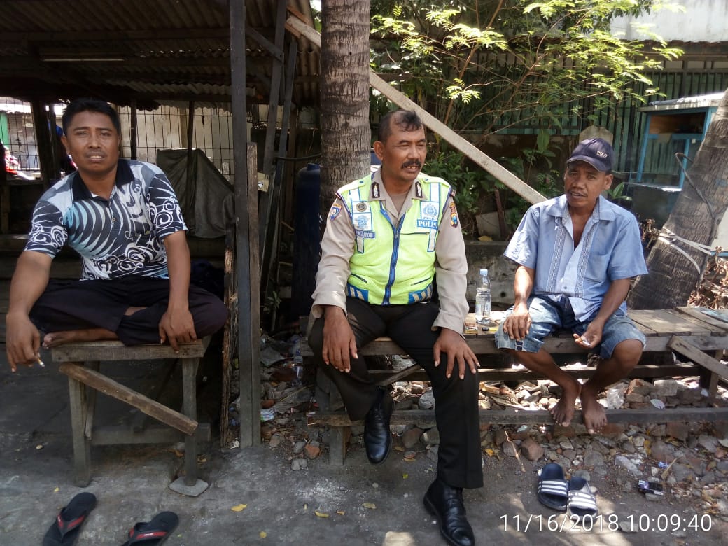 Wujudkan Pemilu Damai, Polsek Pabean Cantikan Terus Suarakan Jaga Kerukunan