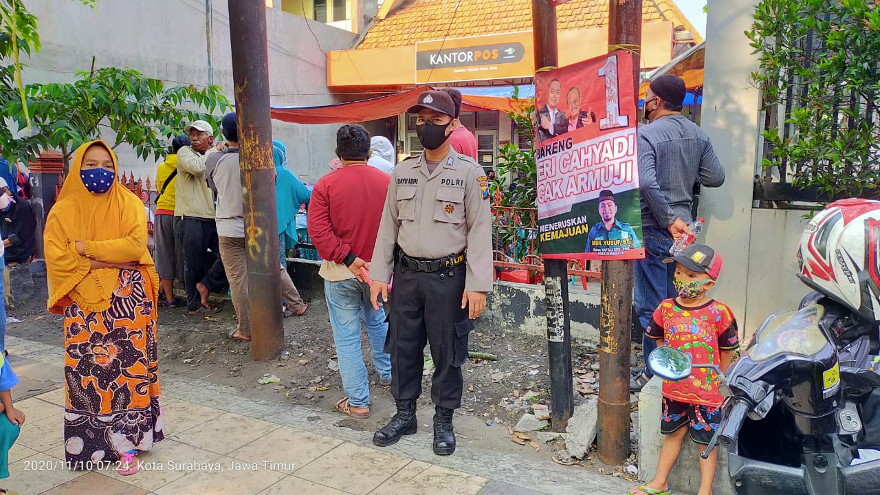 Polsek Pabean Cantikan Lakukan Pengamanan Pengambilan BST