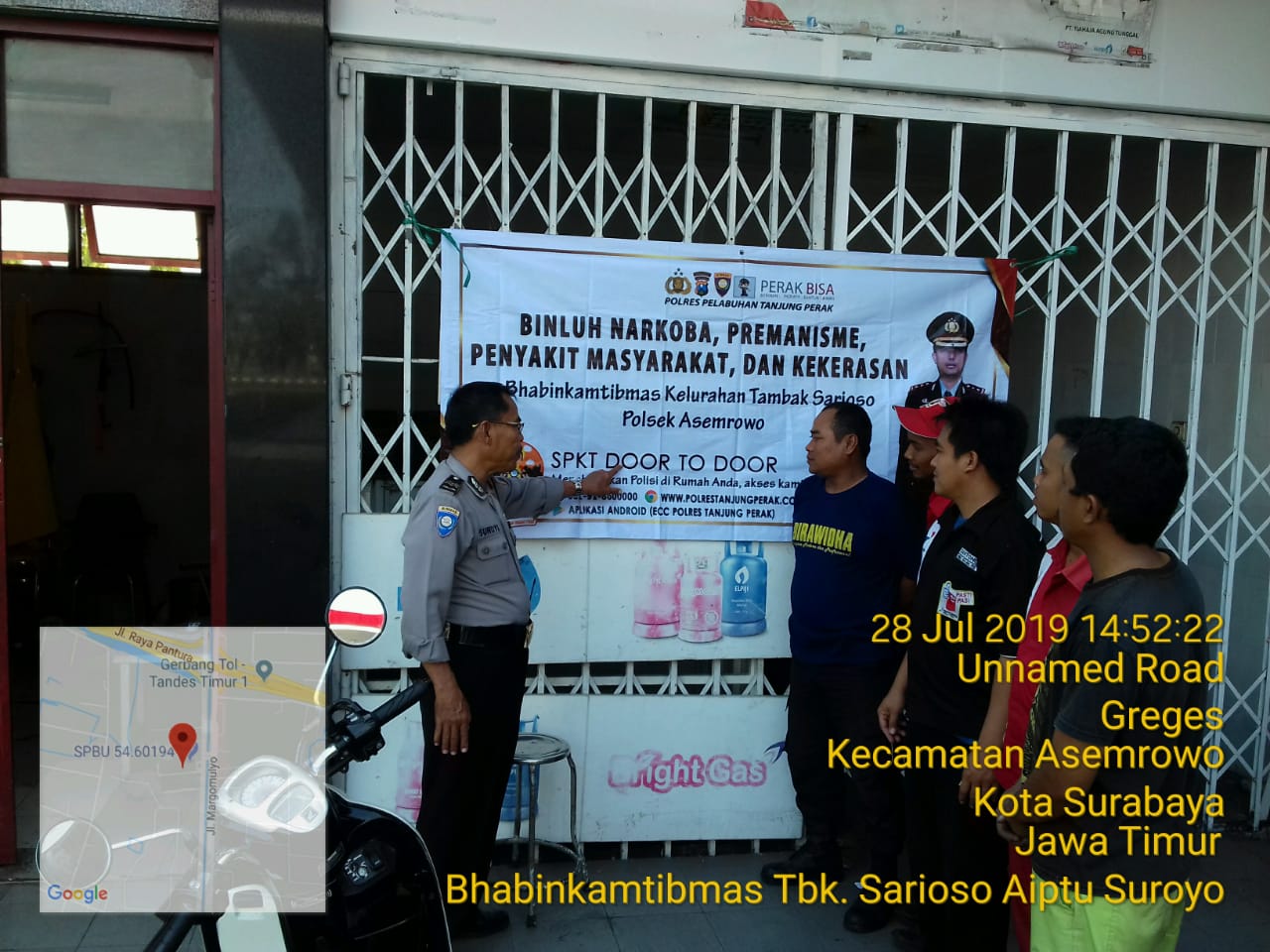 Babinkamtibmas Tambak Sarioso Binluh Bahaya Narkoba Ke Warga Greges