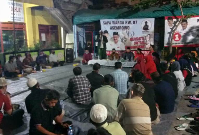 Polsek Asemrowo Lakukan Pengamanan Kampanye Dialogis di Jalan Tambak Mayor