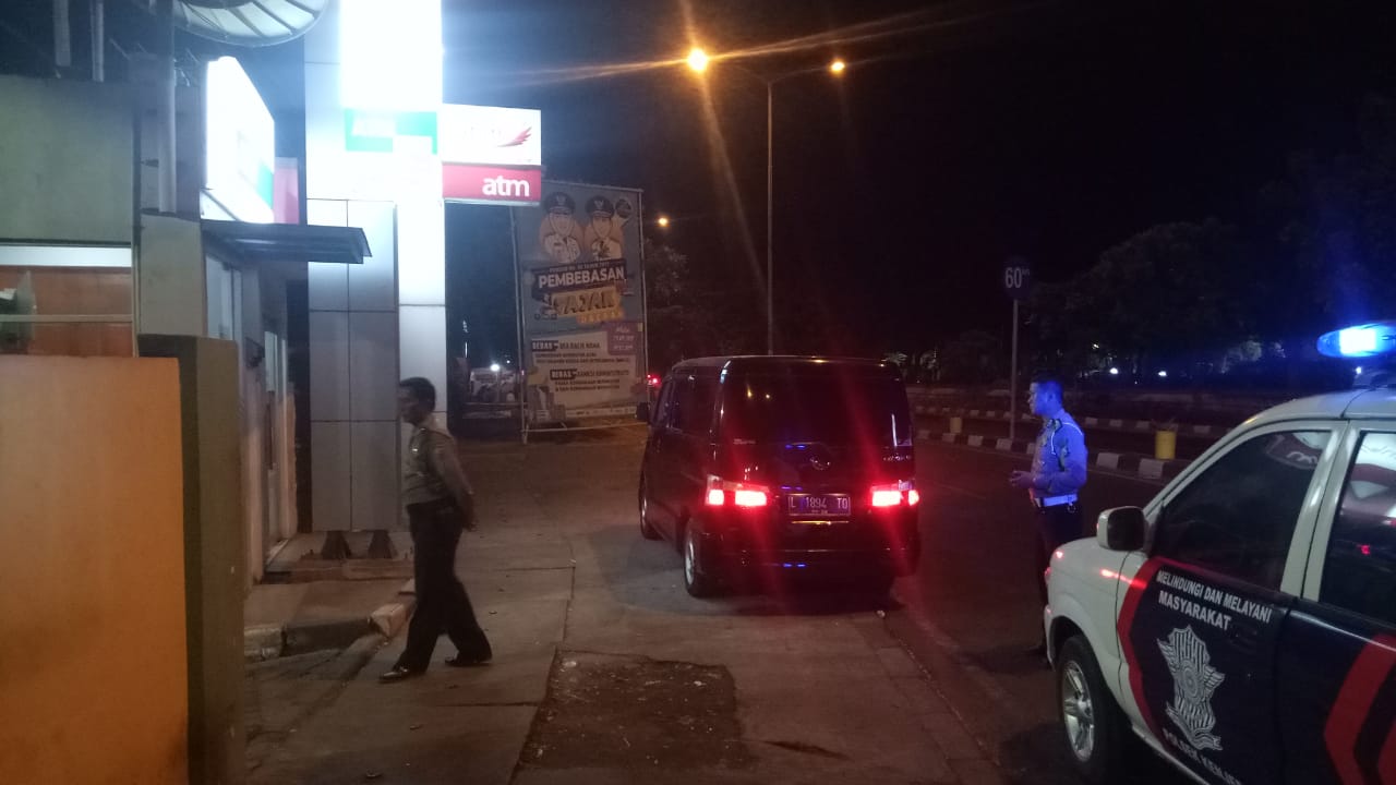Polsek Kenjeran Patroli Malam, Pantau Keamanan Gerai ATM