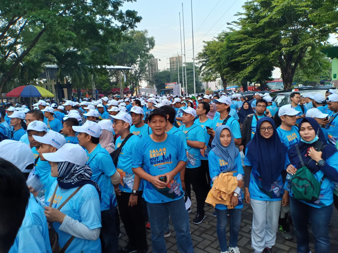 Polres Tanjung Perak Bersama Pelindo III, Hadiri HUT Ke 21 BUMN
