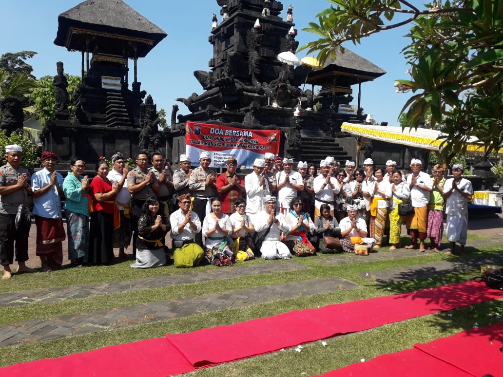 Peringati Hari Bhayangkara Ke-73, Polres Tanjung Perak Gelar Ibadah Bersama Polrestabes Surabaya & Masyarakat