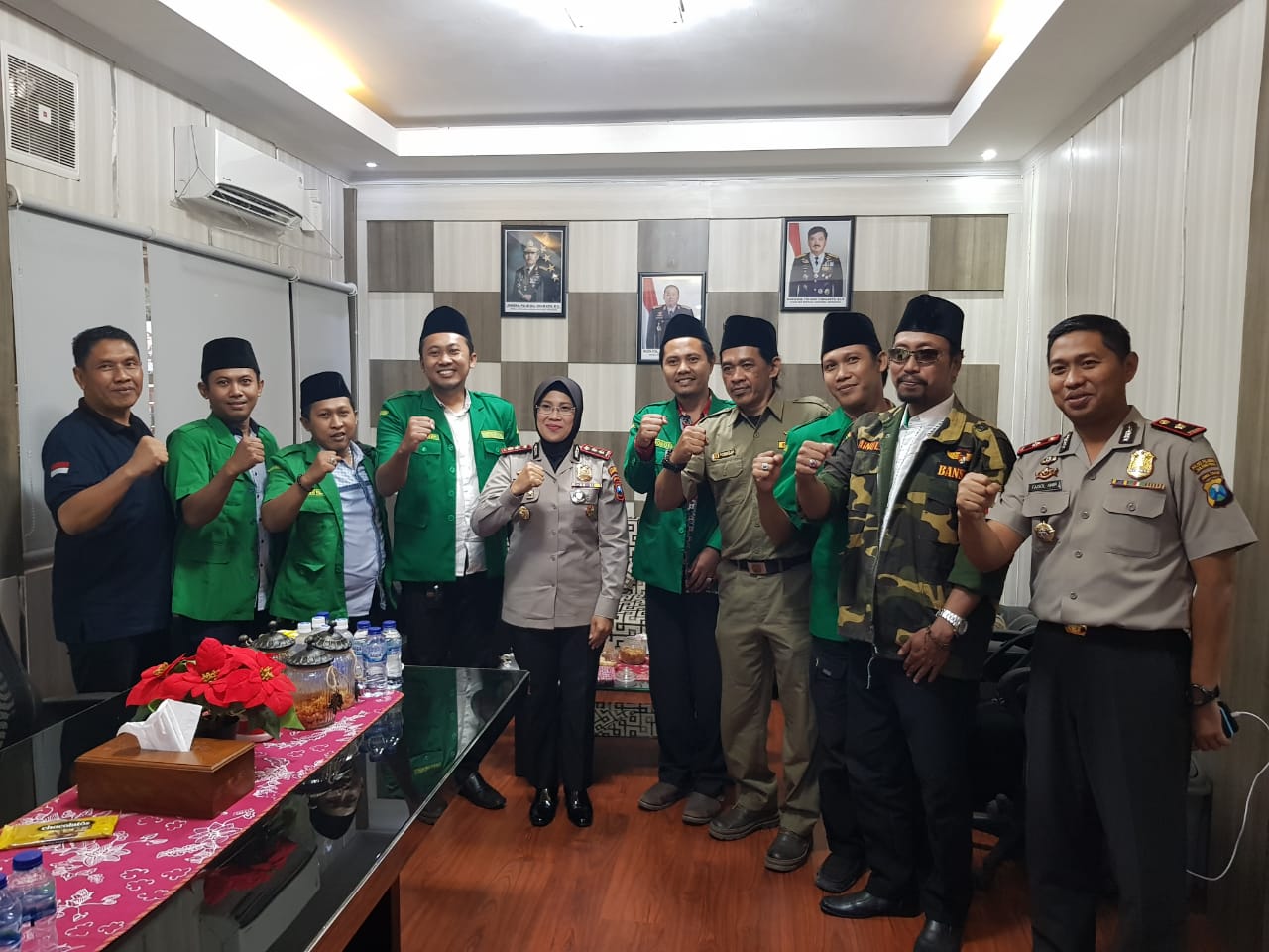 Kapolres Tanjung Perak Terima Kunjungan Pengurus GP Ansor