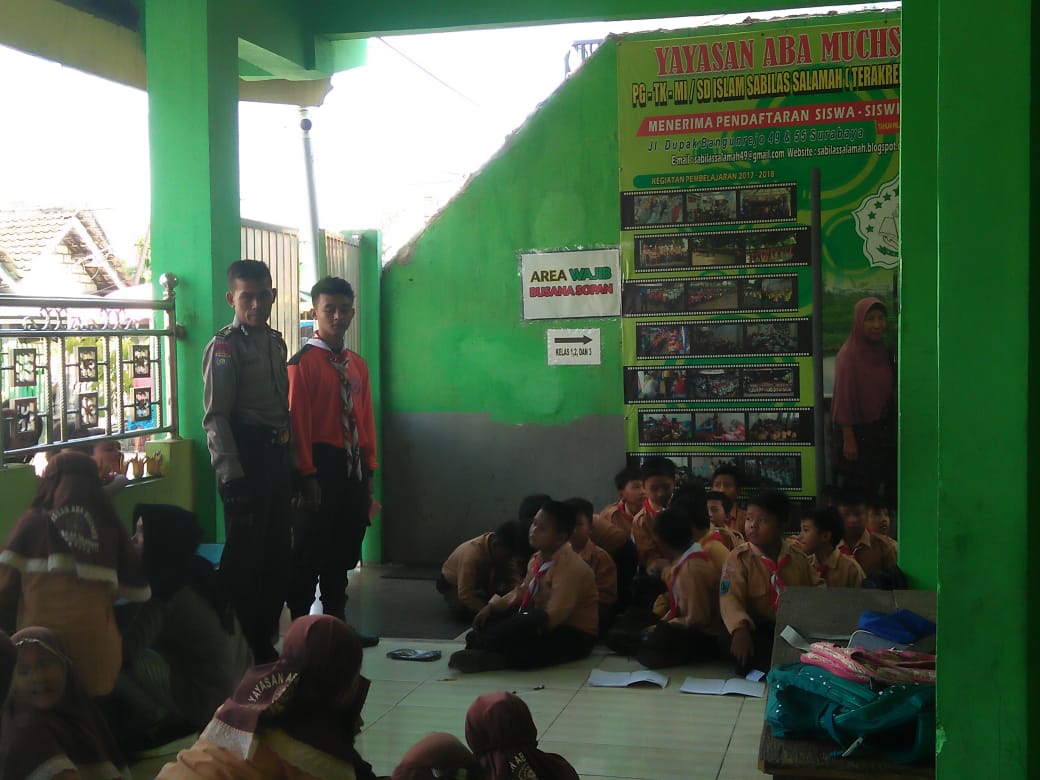 Pelajar SD Sabilas Salamah Dapat Nasehat Rajin Belajar & Hormati Guru