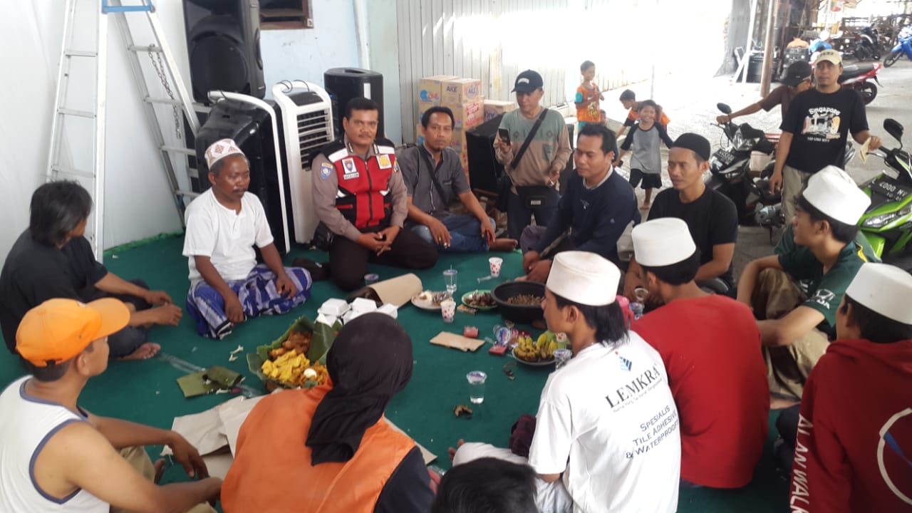 Babinkamtibmas Krembangan Utara Pam Persiapan Pengajian