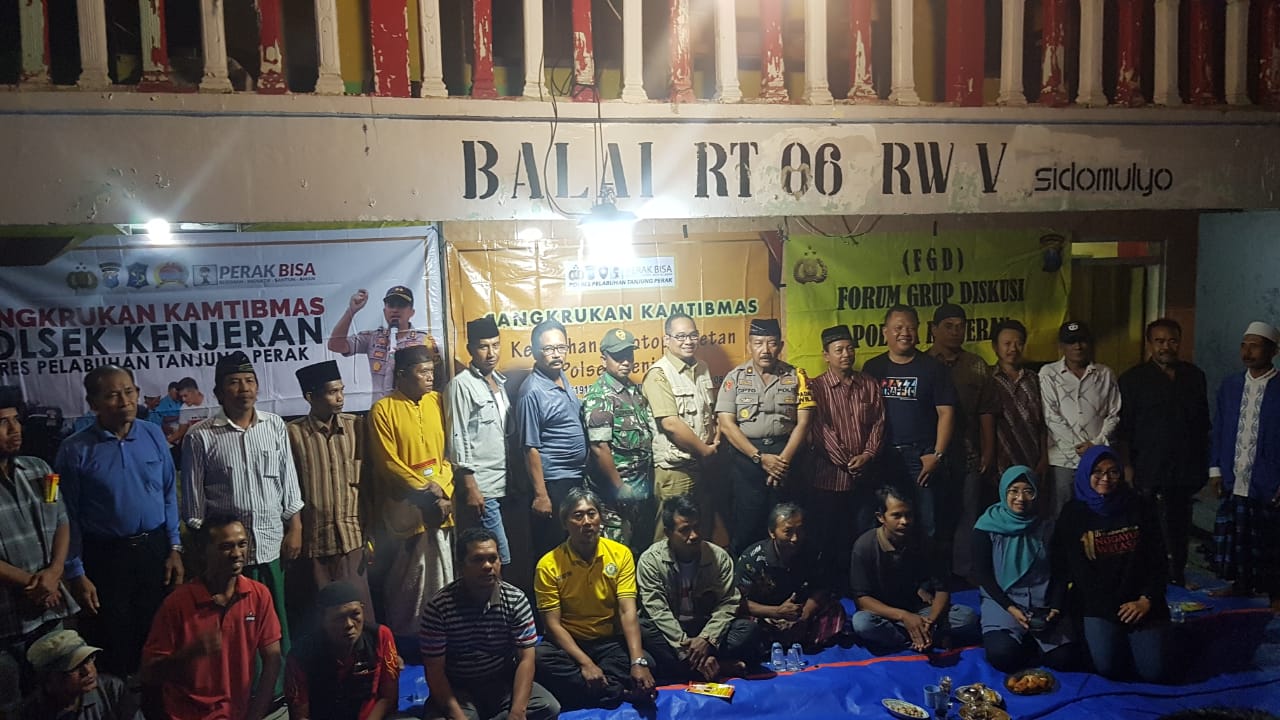 Kapolsek Kenjeran Gelar Cangkrukan Bersama Warga Sidotopo Wetan