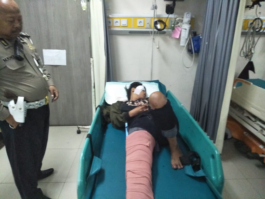 Diduga Mengantuk, Pengemudi Motor Jatuh Sendiri