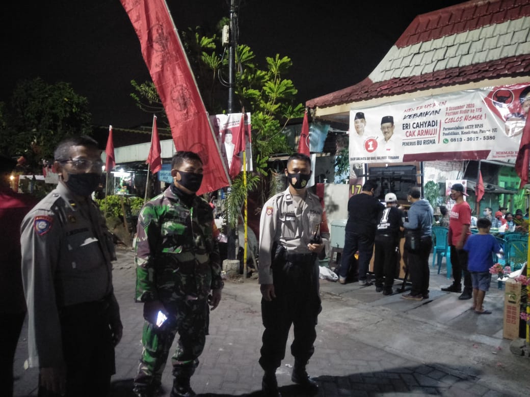 Polsek Krembangan Kawal Kampanye Cawali di Dupak Bangunsari