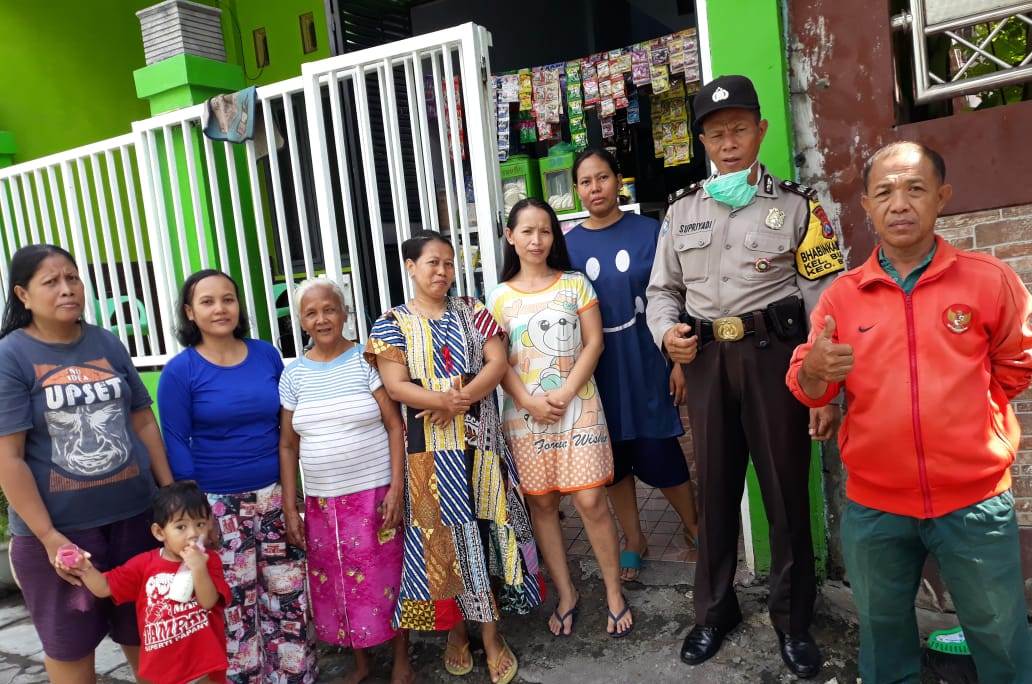 Babinkamtibmas Bulak Sambang Pemukiman, Himbau Warga Selalu Jaga Kebersihan