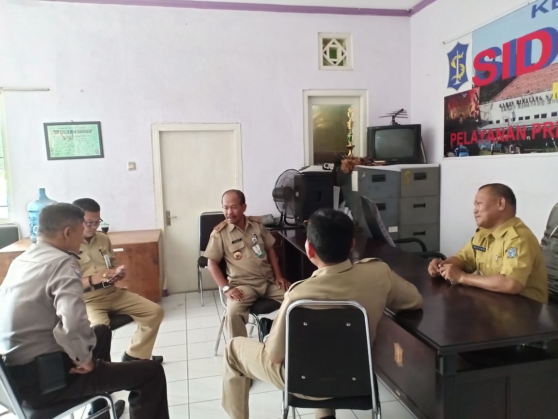 Babinkamtibmas Sidotopo Koordinasi Rencana Operasi Yustisi Bersama Kelurahan